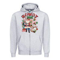 Heather Grey howdy hos Zipper Hoodie - MaliasSmallBusiness