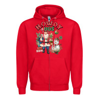 Red howdy hos Zipper Hoodie - MaliasSmallBusiness