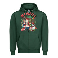 Sports Green howdy hos Zipper Hoodie - MaliasSmallBusiness