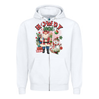 White howdy hos Zipper Hoodie - MaliasSmallBusiness