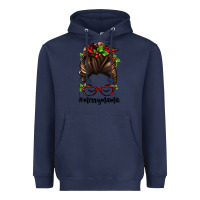 Navy christmas merry mama Heavyweight Hoodie - Jasminsmagicworld