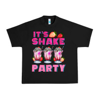 Black its shake party with milkshake Urban Heavy Tee - AdoDesignShop