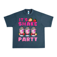 Midnight Navy its shake party with milkshake Urban Heavy Tee - AdoDesignShop
