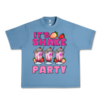Pebble Blue its shake party with milkshake Urban Heavy Tee - AdoDesignShop