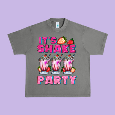 Its Shake Party With Milkshake Urban Heavy Tee Designed By Adodesignshop
