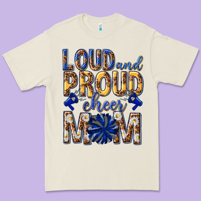 Loud And Proud Cheer Mom Premium Tee Designed By Texasbilliewilder