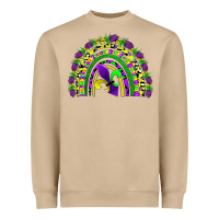 Mushroom mardi gras rainbow Heavyweight Sweatshirt - AdoDesignShop