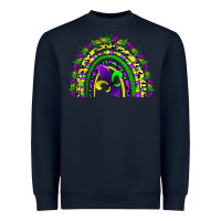 Navy mardi gras rainbow Heavyweight Sweatshirt - AdoDesignShop