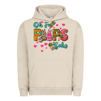 Pigment French Oak Oh for peeps sake Easter Day Urban Hoodie - HowdyJamesFarm