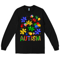 Black autism Long Sleeve Tee - JahusDesignShop