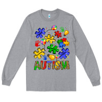 Heather Grey autism Long Sleeve Tee - JahusDesignShop