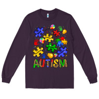Plum autism Long Sleeve Tee - JahusDesignShop