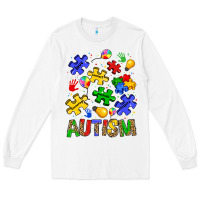 White autism Long Sleeve Tee - JahusDesignShop