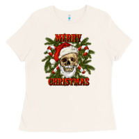 Bone Merry Christmas Ladies Tee - RanaPortraitStore