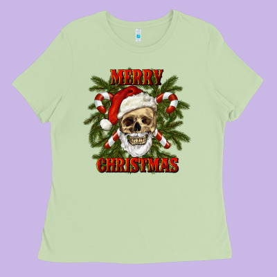 Ladies Tee Merry Christmas