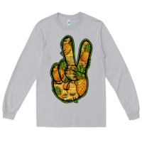 Moon Dust Pineapple Peace Sign Long Sleeve Tee - Jasminsmagicworld