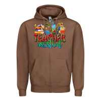 Chestnut teacher assistant Zipper Hoodie - NancyCooperArtShop