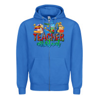 True Royal teacher assistant Zipper Hoodie - NancyCooperArtShop