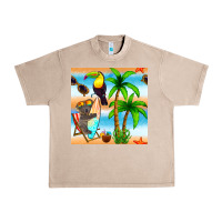 French Oak tropical animals seamless pattern Urban Heavy Tee - BundleAndBundleShop