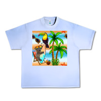 Grape Ice tropical animals seamless pattern Urban Heavy Tee - BundleAndBundleShop
