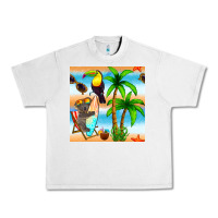Lunar Rock tropical animals seamless pattern Urban Heavy Tee - BundleAndBundleShop