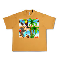 Peanut Butter tropical animals seamless pattern Urban Heavy Tee - BundleAndBundleShop