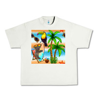 Pistachio tropical animals seamless pattern Urban Heavy Tee - BundleAndBundleShop