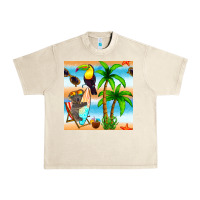 Sandshell tropical animals seamless pattern Urban Heavy Tee - BundleAndBundleShop