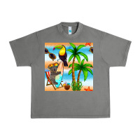 Tornado tropical animals seamless pattern Urban Heavy Tee - BundleAndBundleShop