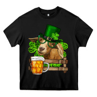 Black st. patrick's day goat and beer Heavy Core Tee - RanaPortraitStore