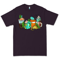 Plum dinosaur coffee cups Premium Tee - AdoDesignShop