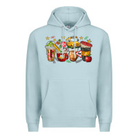 Blue Mist school bus coffee cups Premium Hoodie - NancyCooperArtShop