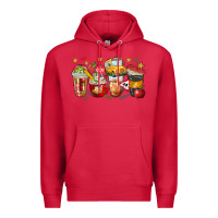 Cardinal school bus coffee cups Premium Hoodie - NancyCooperArtShop
