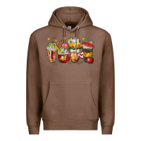 Chestnut school bus coffee cups Premium Hoodie - NancyCooperArtShop