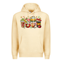 Pina Colada school bus coffee cups Premium Hoodie - NancyCooperArtShop