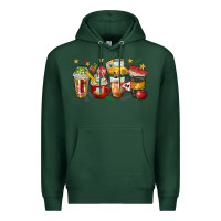 Sports Green school bus coffee cups Premium Hoodie - NancyCooperArtShop