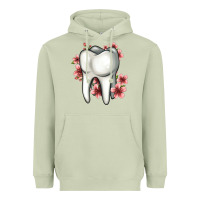 Matcha floral tooth Heavyweight Hoodie - Jasminsmagicworld