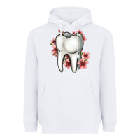 Floral Tooth Heavyweight Hoodie | Teevron