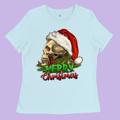 Ladies Tee Merry Christmas