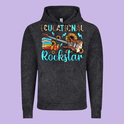 Educational Rockstar Vintage Hoodie Designed By Jahusdesignshop