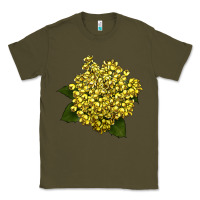 Army Green Oregon Grape Flower Illustrations Classic Tee - LillyAllenDesigns