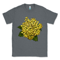 Charcoal Heather Oregon Grape Flower Illustrations Classic Tee - LillyAllenDesigns