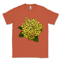 Copper Oregon Grape Flower Illustrations Classic Tee - LillyAllenDesigns