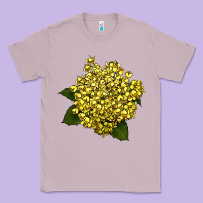 Oregon Grape Flower Illustrations Classic Tee Designed By Lillyallendesigns