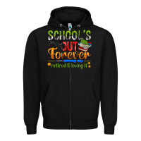 Black schools out forever Zipper Hoodie - NancyCooperArtShop