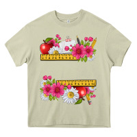 Mossy floral teacher Heavy Core Tee - texasbilliewilder