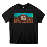 Black preview custom name turquoise stone leopard bull skull license plate Heavy Core Tee - Artiststas