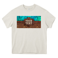 Cream preview custom name turquoise stone leopard bull skull license plate Heavy Core Tee - Artiststas