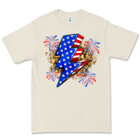 Bone American lightning bolt Premium Tee - Zillion Design Studio