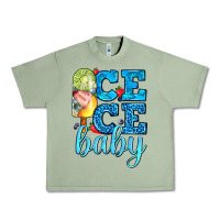 Oil Green ice ice baby with popsicle Urban Heavy Tee - AdoDesignShop